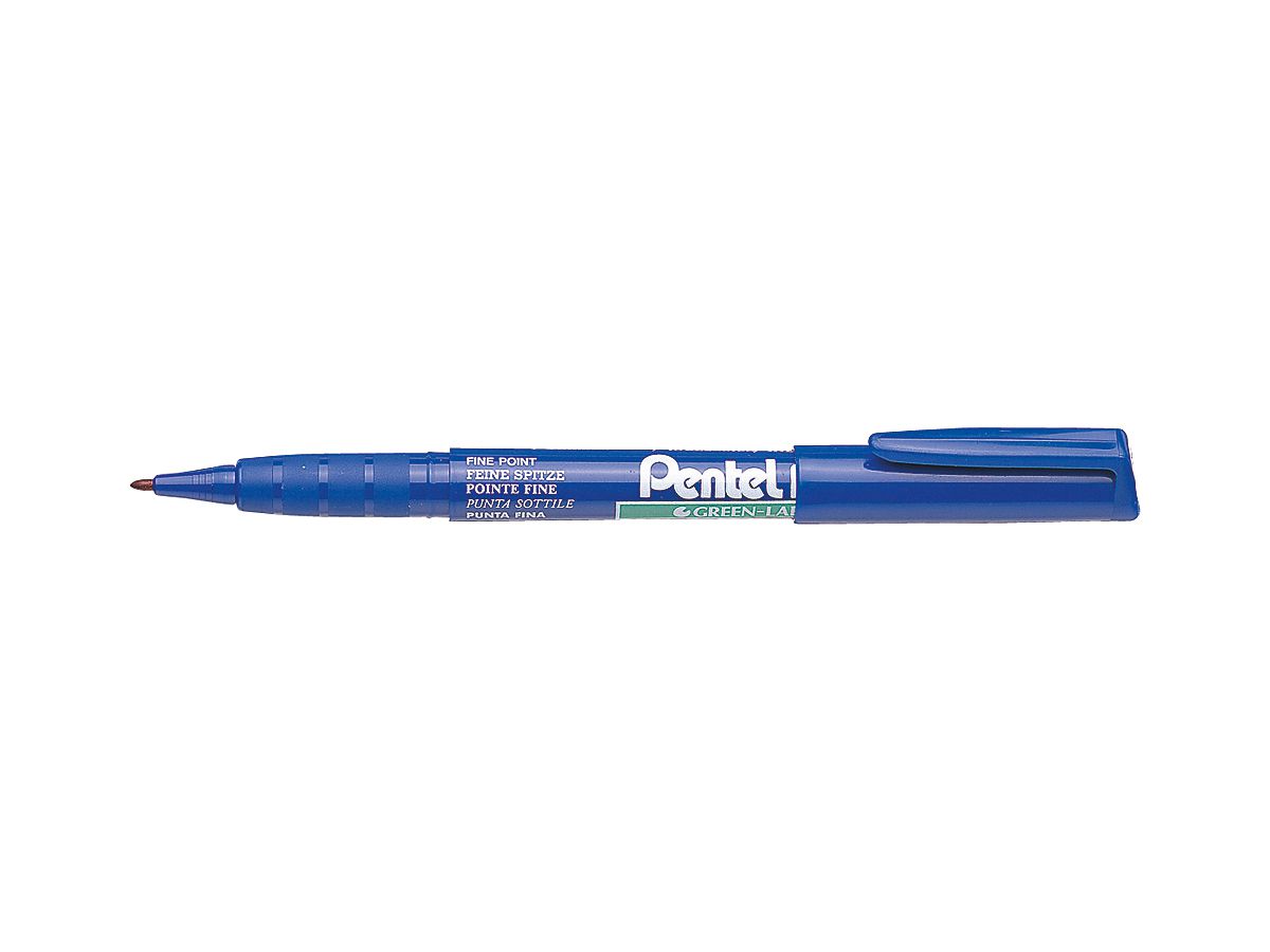 Pentel Permanent-Marker GREEN-LABEL NMS50, blau (EAN: 3474370550026)