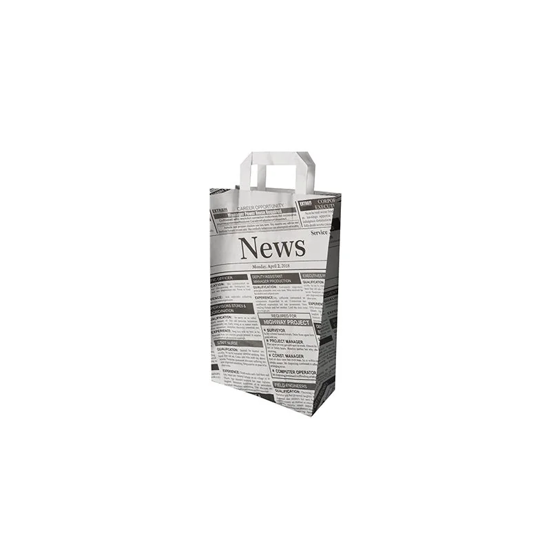 PAPSTAR Tragetasche "Newsprint", 220 x 100 x 360 mm (EAN: 4002911870549)