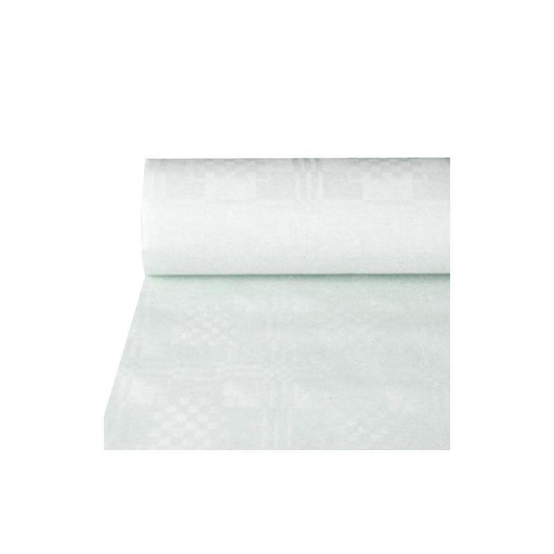 PAPSTAR Damast-Tischdecke, (B)1,2 x (L)50 m, weiß (EAN: 4002911377161)