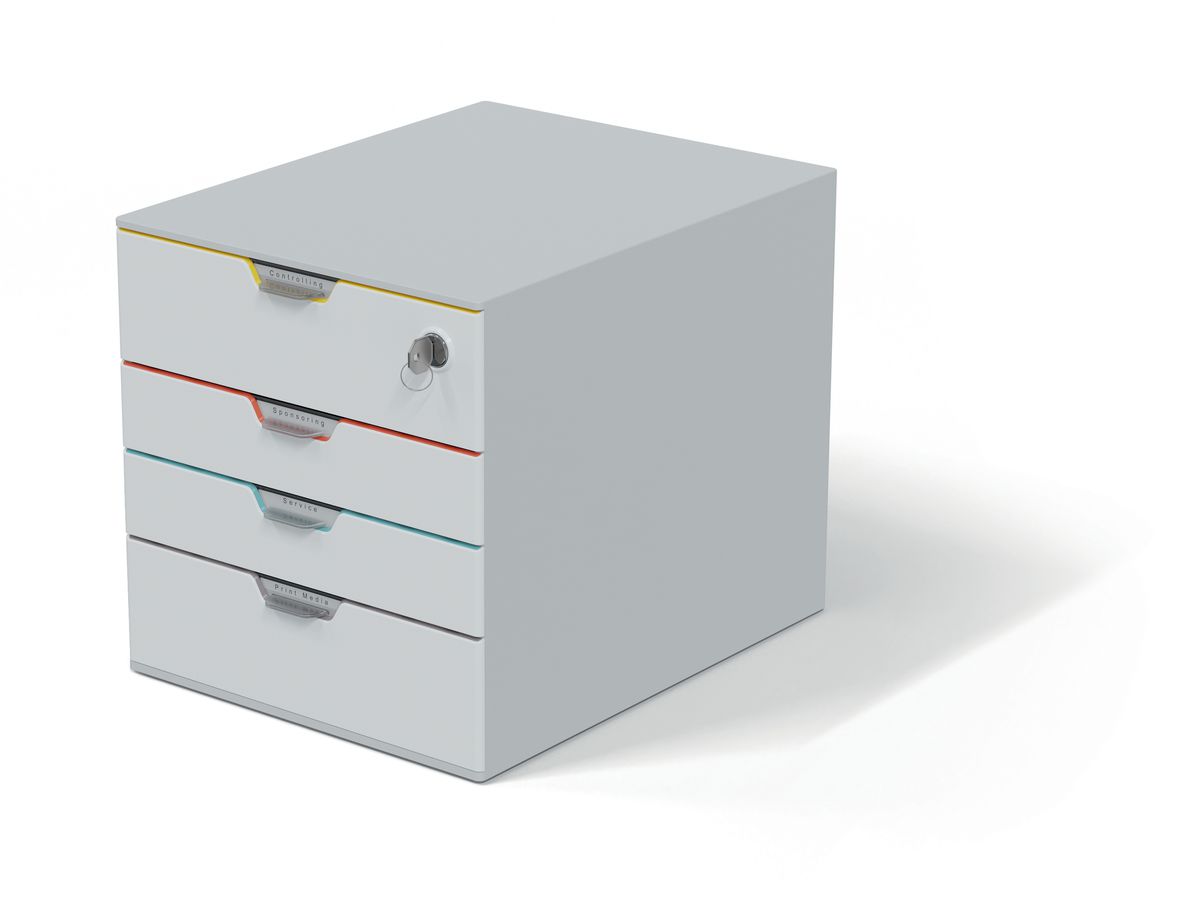 DURABLE Schubladenbox VARICOLOR MIX 4 SAFE, weiß (EAN: 4005546736129)